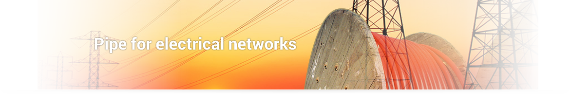 Pipe for electrical networks